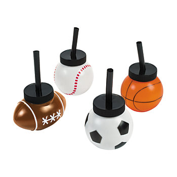 Plastic Sports Ball Cups 12 Pack